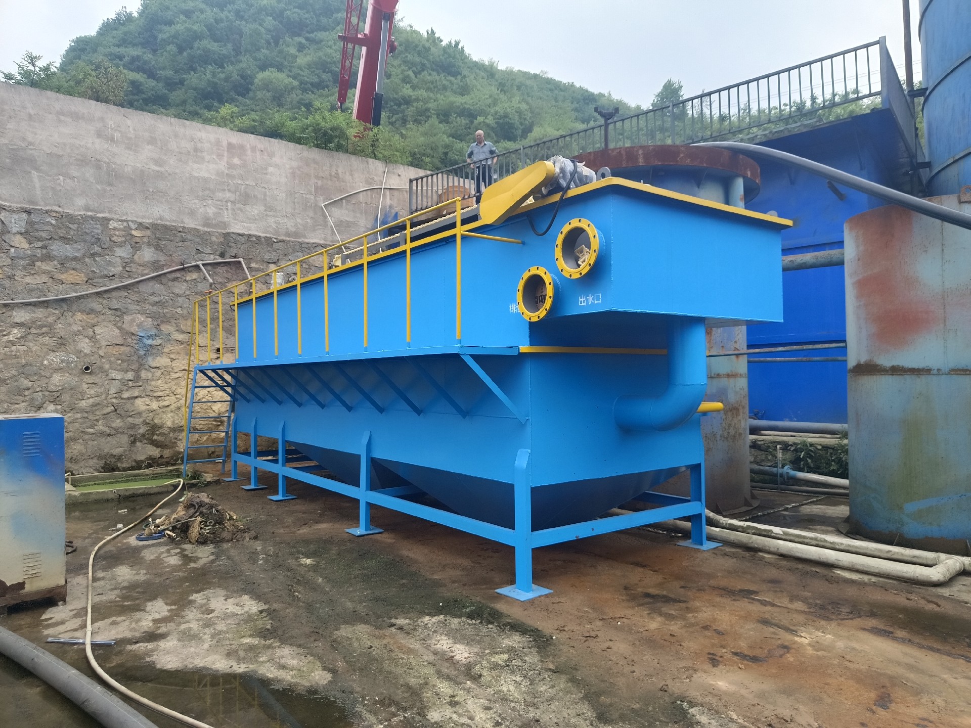 氣浮機，高效氣浮機，溶氣氣浮機，氣浮機安裝現(xiàn)場